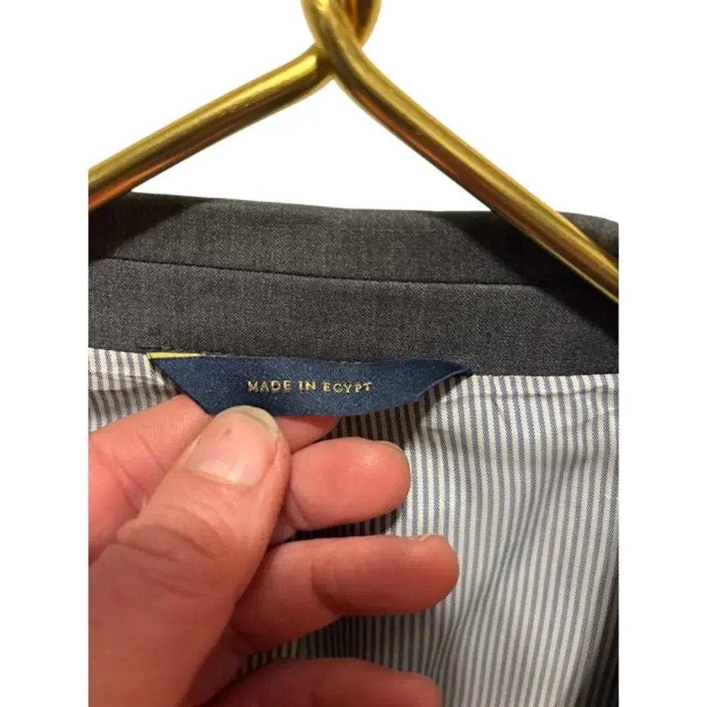 Brooks Brothers Explorer Regent Blazer Mens Gray Wool Suit Jacket size 42